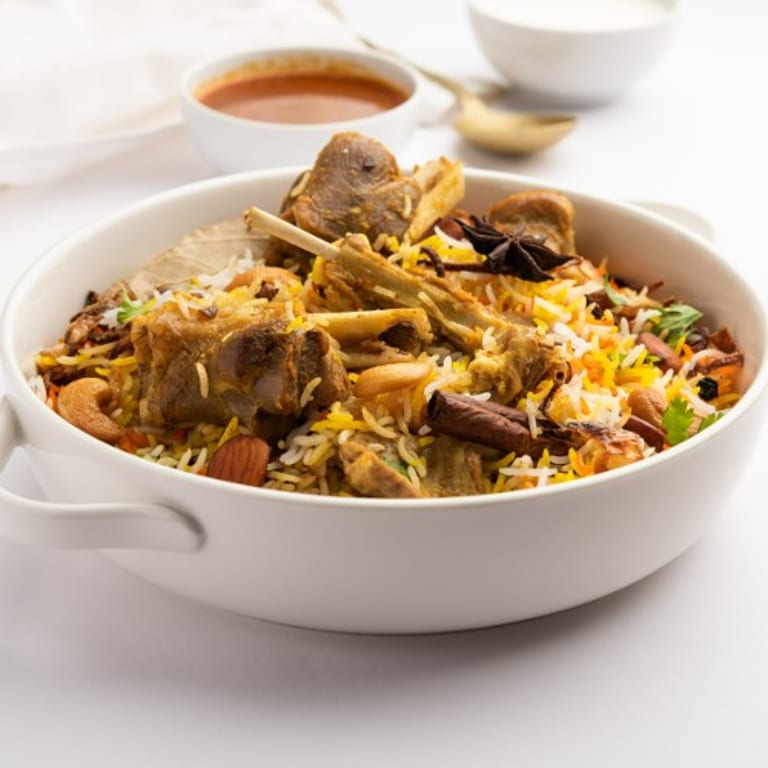 Delicious Goat Biryani Awaits